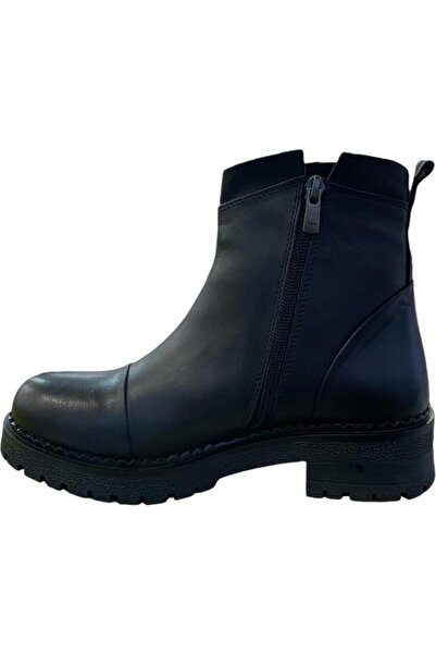 Mammamia D24KB-1400-LX Kadın Casual Topuklu Deri Bot (Kış 24)