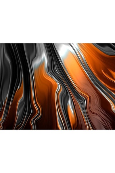 GRELYS PRINT Pictură pe pânză, Abstract 30, 80 x 60 cm, Ramă din lemn, Multic...