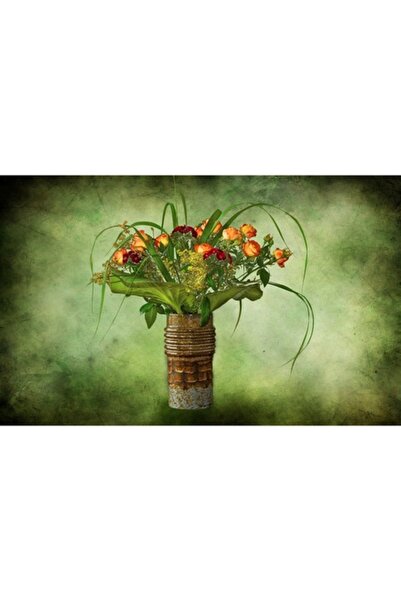 GRELYS PRINT Pictură pe pânză, Verde, 80 x 50 cm, Ramă din lemn, Multicolor