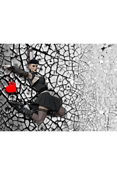 GRELYS PRINT Tablou Canvas, Black soul, 80 x 60 cm, Rama lemn, Multicolor