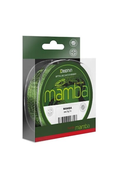 DELPHİN Mamba Feeder Camo Monofilament Line, 0.16 mm - 200 m