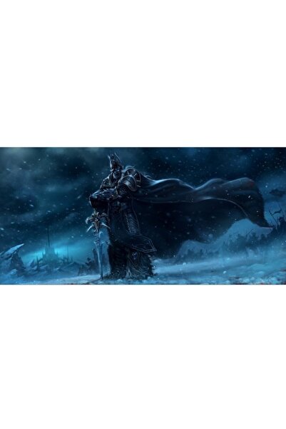 GRELYS PRINT Pictură pe pânză, Regele Lich, Arthas, Eroul World of Warcraft 8...