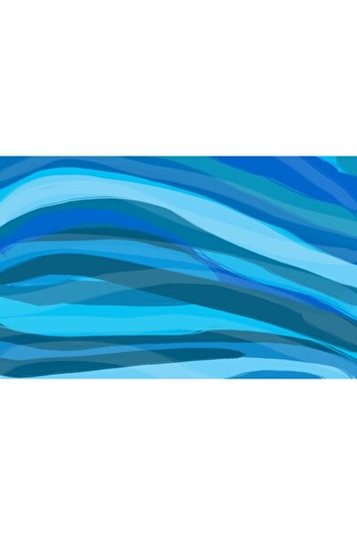 GRELYS PRINT Tablou Canvas, Abstract valuri, 80 x 50 cm, Rama lemn, Multicolor