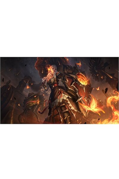 GRELYS PRINT Tablou Canvas, League of Legends, Leona High Noon, 80 x 50 cm