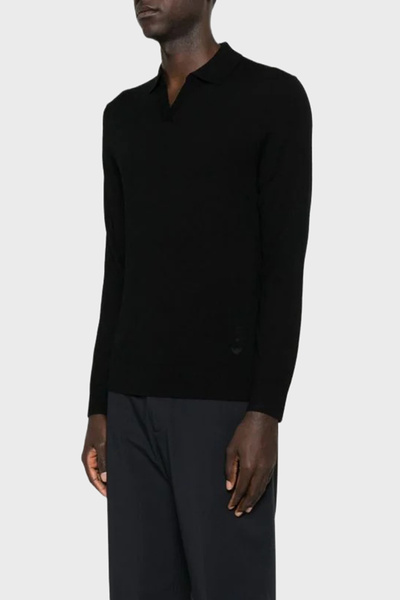 Emporio Armani 100% Wool Regular Fit Polo Neck Sweater Men's Polo Neck Sweater Em002479 Af19543 Uc001