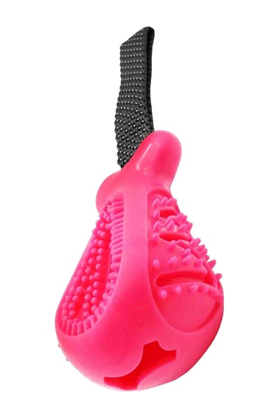 Gimdog لعبة مكافأة للكلاب على شكل عظمة باللون الوردي