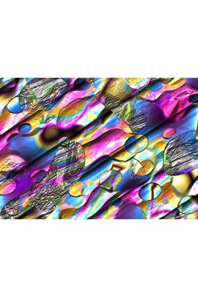 GRELYS PRINT Pictură pe pânză, Abstract Violet 4, 70 x 50 cm, Ramă din lemn, ...