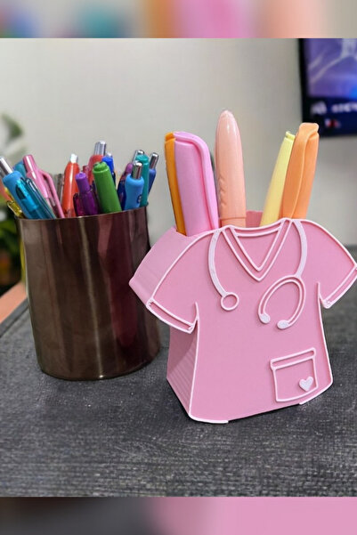 Genç 3D Suport pentru pix de birou cu design de uniformă de asistentă |   Sup...