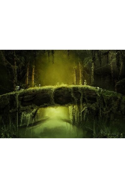 GRELYS PRINT Pictură pe pânză, Pod de lemn, 90 x 60 cm, Ramă de lemn, Multicolor