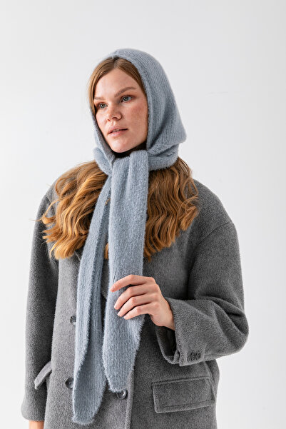 Wega Moda Balaclava Yumoş pentru femei – Căciulă de iarnă și pălărie cu detaliu de guler pentru gât | 100% lână - Balaclava