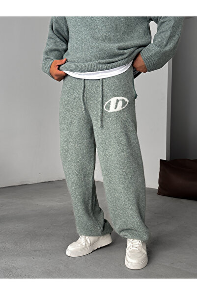 BYBASICMAN Πράσινο G Λεπτομερές Φαρδύ Πλεκτό Φούτερ G-18113