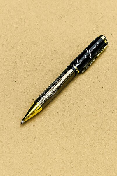Halk Kitabevi Tulip and Rose Embossed Rollerball Pen Y35