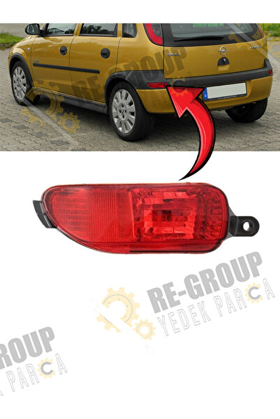Depo OPEL CORSA C ARKA TAMPON REFLEKTÖRÜ DÜZ KASA 2001-2003 -SOL- 1223015