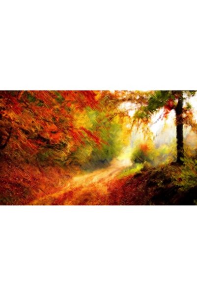 GRELYS PRINT Pictură pe pânză, Culori de toamnă, Stilizate, 90 x 50 cm, Ramă ...