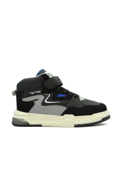 Tuğba Ortopedi 1961 Boy's Black High-Top Sneaker