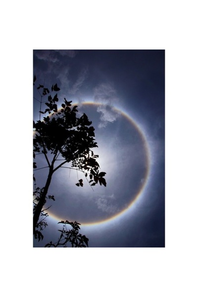 GRELYS PRINT Tablou Canvas, Eclipsa, 60 x 90 cm, Rama lemn, Multicolor