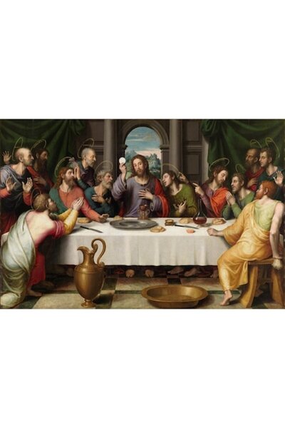 GRELYS PRINT Pictură pe pânză, Cina cea de Taină, reproducere Juan de Juanes ...