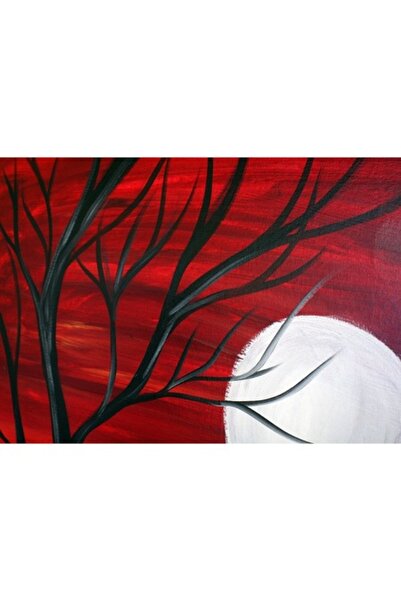 GRELYS PRINT Tablou Canvas, Ramuri, 70 x 50 cm, Rama lemn, Multicolor