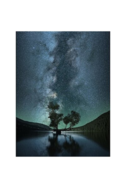 GRELYS PRINT Pictură pe pânză, Ploaie de stele, 60 x 80 cm, Ramă din lemn, Mu...