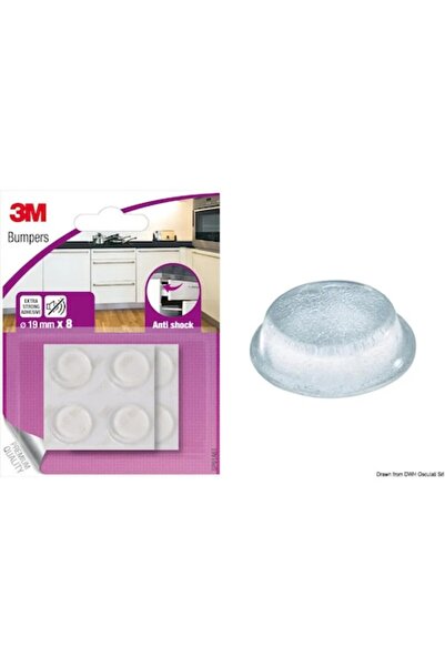 TNG Outdoor 3M Bumpon Bumpers, 19 mm Diameter, Anti-vibration, Anti-shock