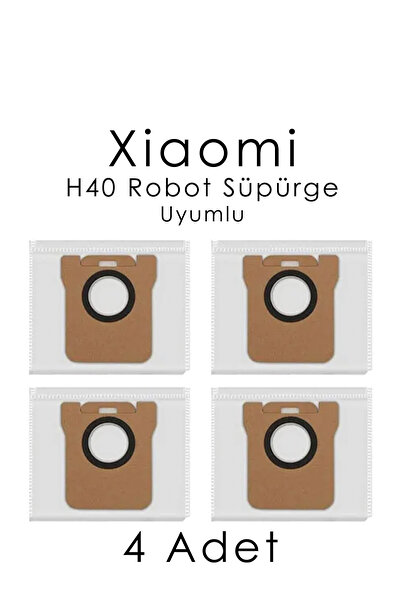 Kleen Xiaomi H40 Uyumlu Yedek Toz Torbası 4 Adet