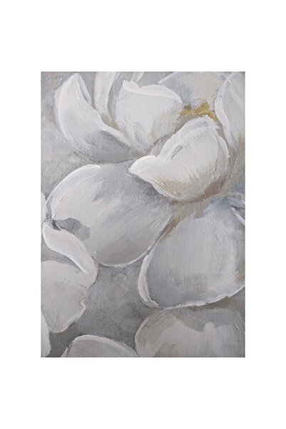 GRELYS PRINT Tablou Canvas, Flori albe, Petale, Magnolie, 50 x 70 cm, Rama le...