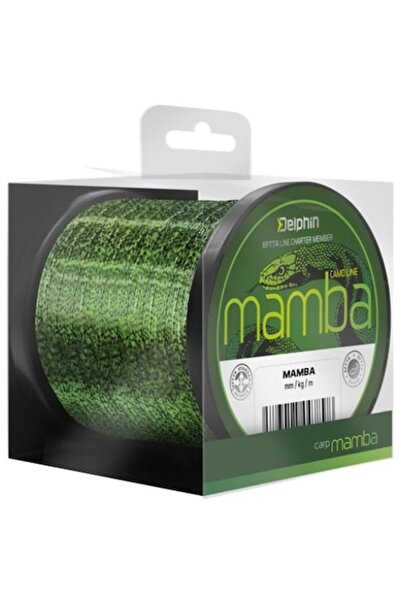 DELPHİN Fir nailon/monofilament Mamba Carp 600 m, verde camuflaj 0,30 mm