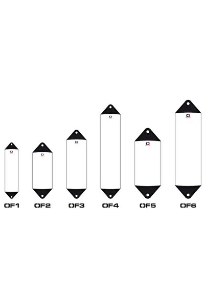 OSCULATI Apărătoare rezistentă OF1 — Corp alb cu cap albastru, Ø61 cm, Lungime 15 cm