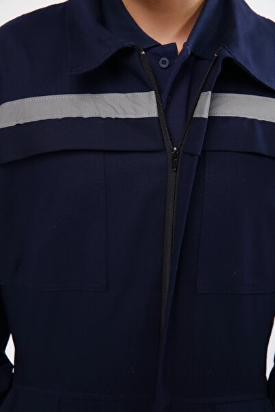 Çamdalı İş Elbiseleri 7x7 GABARDİN KIŞLIK İŞ TULUMU REFLEKTÖRLÜ 5 CEPLİ