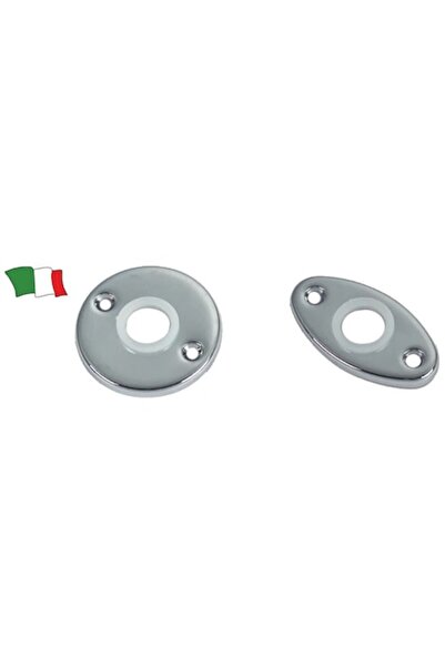 GFN Cover Plate for Handles, Chromed Brass with Plastic Gasket, Round and Oval Models