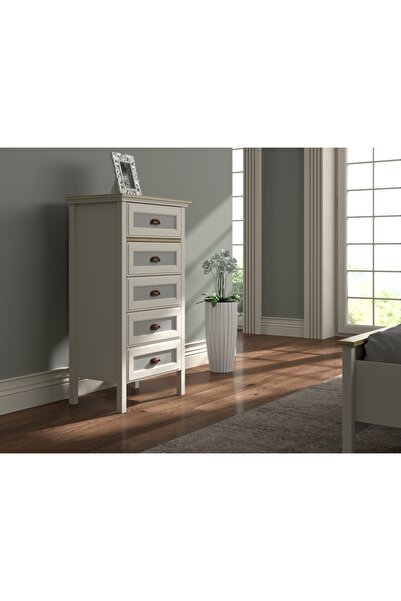 Sakura Ahşap Hunerika Alenya Premium 5 çekmeceli şifonyer- Minifiks - aytaşı/legnano