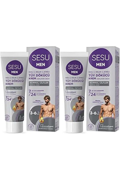 Sesu Hair Removal Cream for Men 100ml (2 Pack)