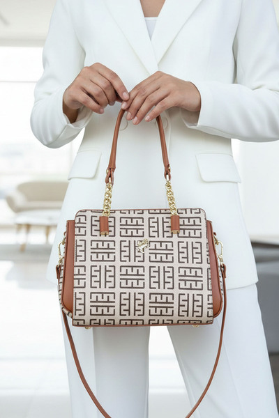 POLO CLUB Women's Polo 4 Compartment Chain Detailed Long Crossbody Strap & Handbag