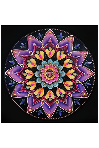 GRELYS PRINT Tablou Canvas Mandala regala gold 14, zen, yin yang, pentru dorm...