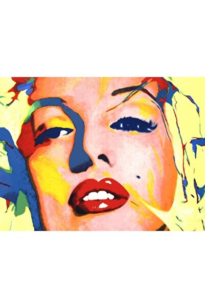 GRELYS PRINT Pictură pe pânză, M.Monroe, Colorație, 80 x 60 cm, Ramă din lemn...