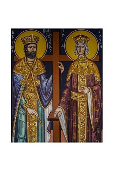 GRELYS PRINT Pictură pe pânză, Religie, Icoană 1966, 35 x 45 cm, Ramă din lem...