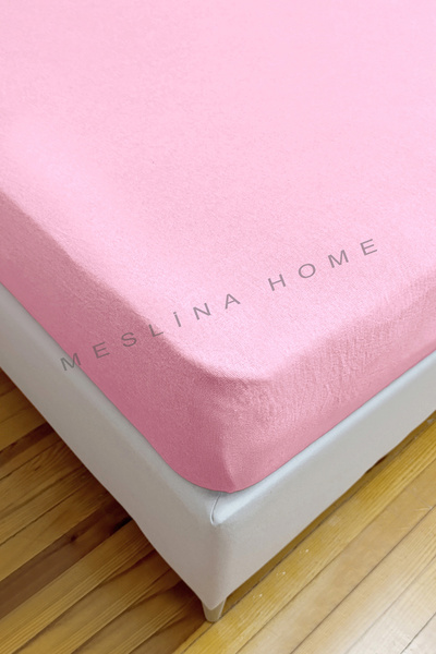 Meslina Home Combed Cotton Fitted Sheet 100% Cotton Sheet Combed Cotton Single Double-King Size