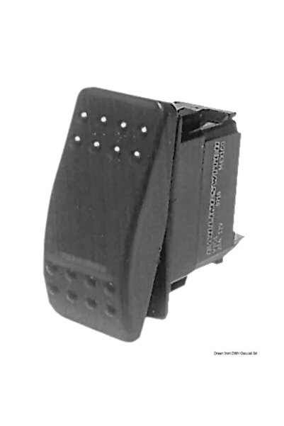 OSCULATI Comutator basculant OFF-ON pentru claxon, 2 terminale, 12V