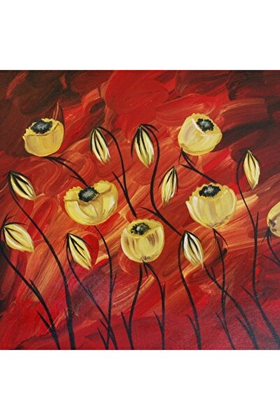 GRELYS PRINT Tablou Canvas, Maci albi, 70 x 70 cm, Rama lemn, Multicolor