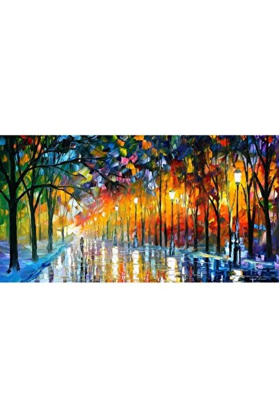 GRELYS PRINT Pictură pe pânză, Park Alley, 90 x 50 cm, ramă din lemn, multico...