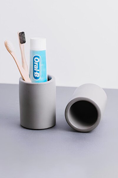 betonmall Βάση οδοντόβουρτσας από σκυρόδεμα |   Θήκη για στυλό, οργανωτής μακ...