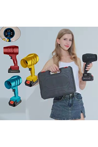 Flippy Multifunctional Portable Air Blower, Flippy, 25000 RPM, 2 Li Batteries and Charger, Red