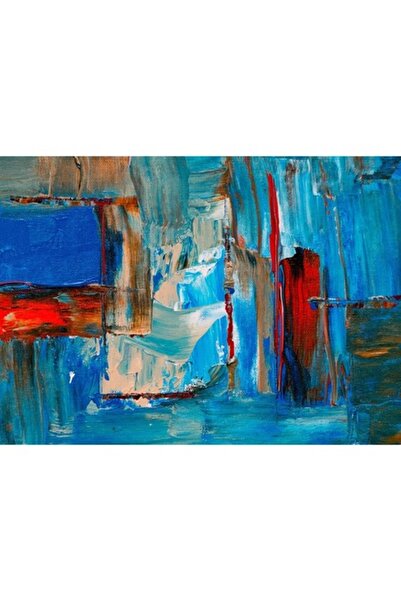 GRELYS PRINT Tablou Canvas, Abstract 55, 70 x 50 cm, Rama lemn, Multicolor