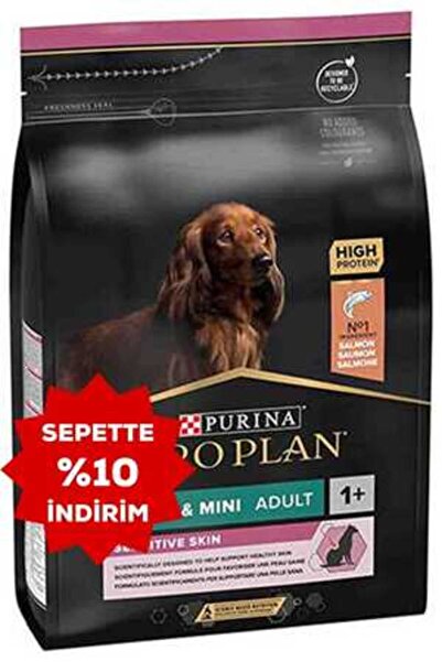 Pro Plan Somonlu Küçük Irk Hassas Derili Yetişkin Köpek Maması 3kg