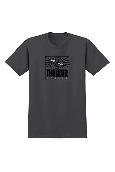 Thunder تي شيرت Live Wire Charcoal باللون الأسود-L
