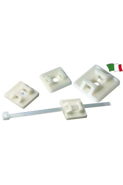 TNG Outdoor Baze adezive pentru coliere de cablu, set de 10, 27 x 27 mm, lăți...