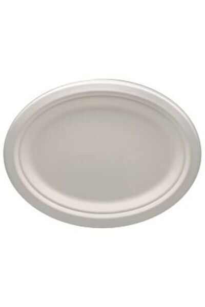 Endless Set de 8 farfurii ovale biodegradabile Endless, 26 cm
