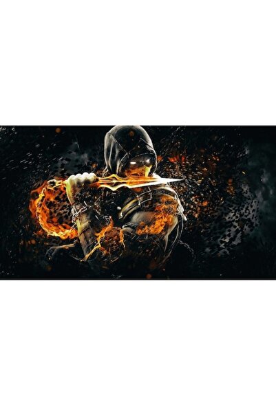 GRELYS PRINT Tablou Canvas, Scorpion, Mortal Kombat, luptator erou 90 x 50 cm