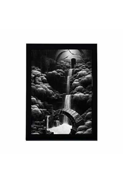 GRELYS PRINT Tablou Canvas cu rama, Vale cu izvor, 20 x 30 cm,