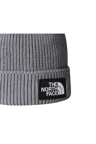 THE NORTH FACE Tnf Logo Box Cuffed Beanie Hat Nf0A8Chedyy1 Gray
